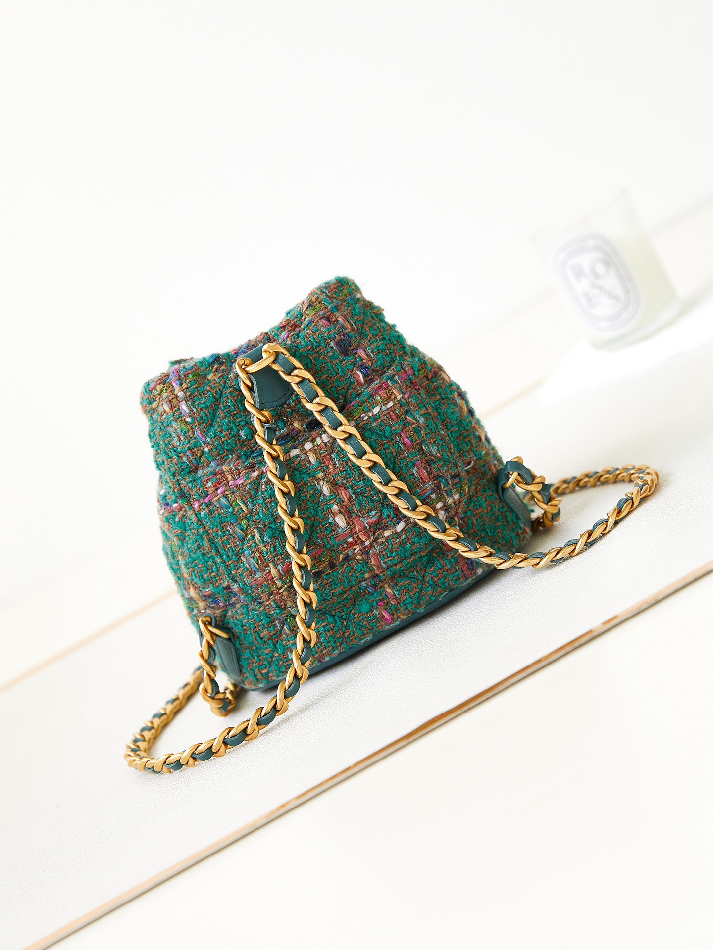 Wool Tweed and Lambskin Mini Backpack AS3947 